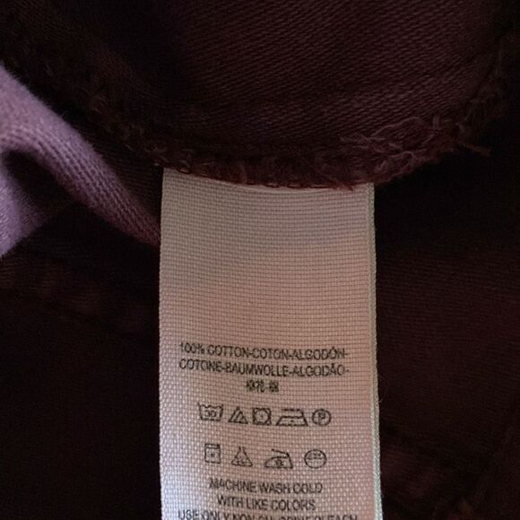 Free People Women’s Medium Not Your Brothers Military Surplus Burgundy Jacket - Picture 7 of 7